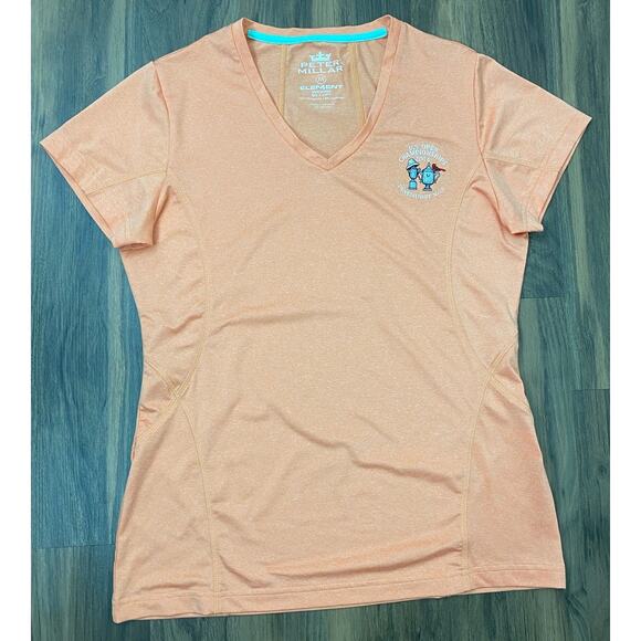 Women Peter Millar Element UPF 50+ US Open performance v-neck shirt, M - Picture 1 of 4